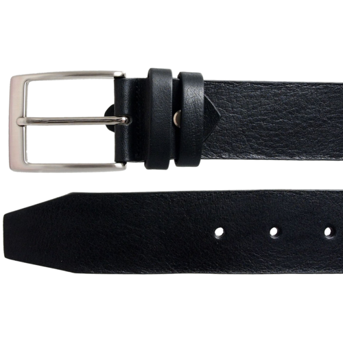 40 mm Bridle Leather Belt Black